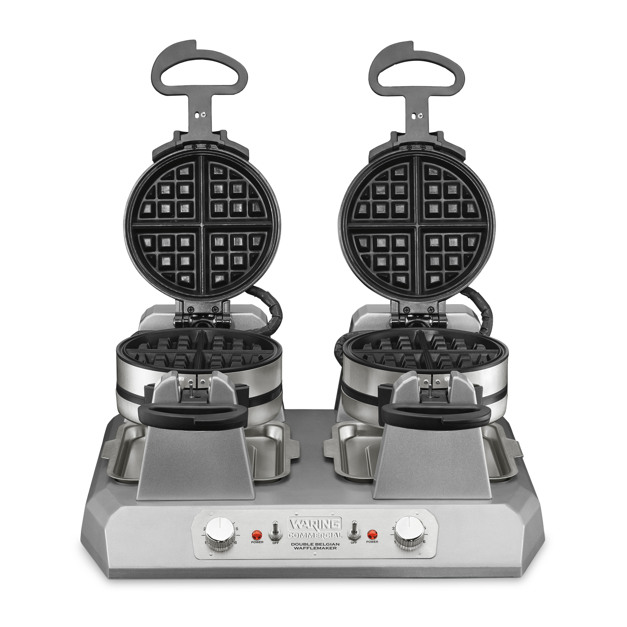 Side-by-Side Double Belgian Waffle Maker